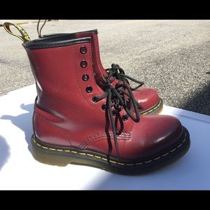 Cherry Red Dr. Martens - Size 6 - Never worn